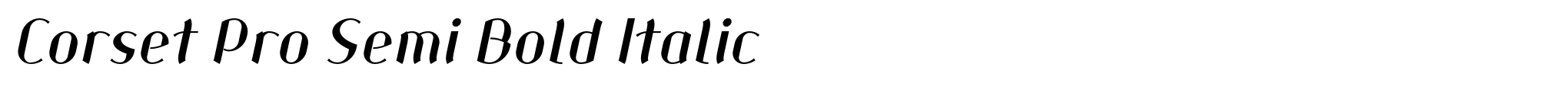 Corset Pro Semi Bold Italic image